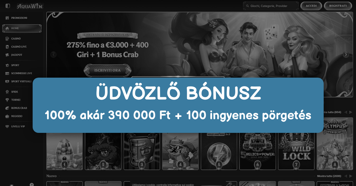 AquaWin Casino Magyarország